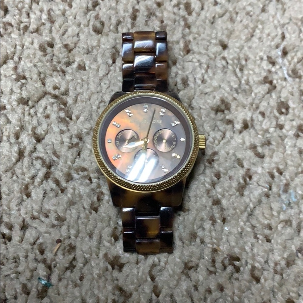 Michael Kors tortoise watch